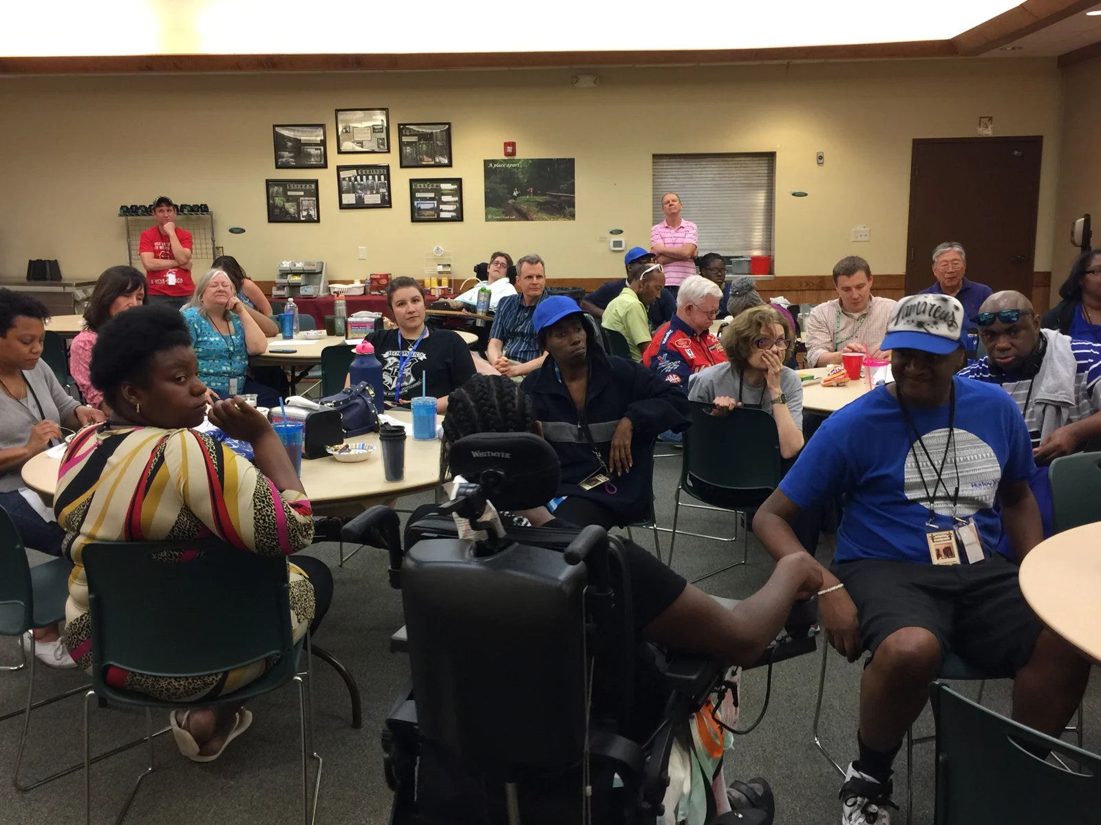 HEC retreat participants gathered for a shared discussion